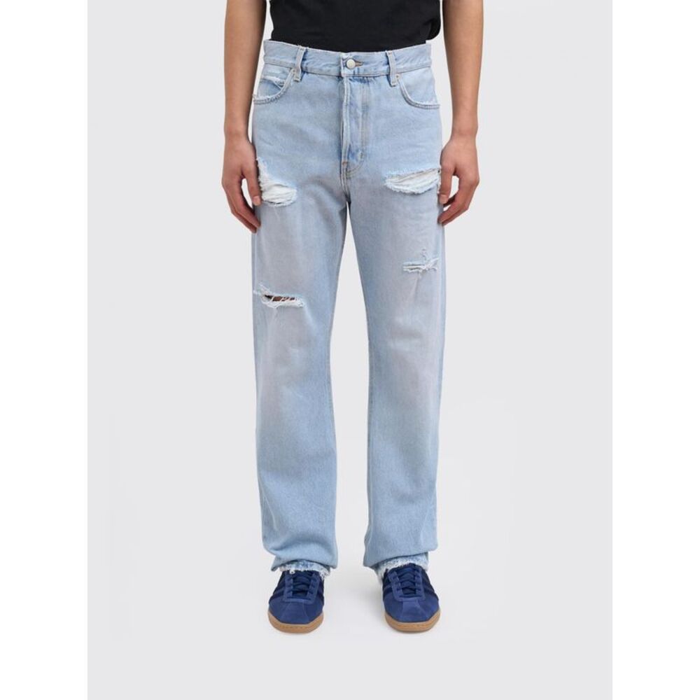 Haikure Men Cotton Denim Straight Jeans Haikure